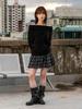 THE GREEN LAB Off-Shoulder Boucle Knit [Black]