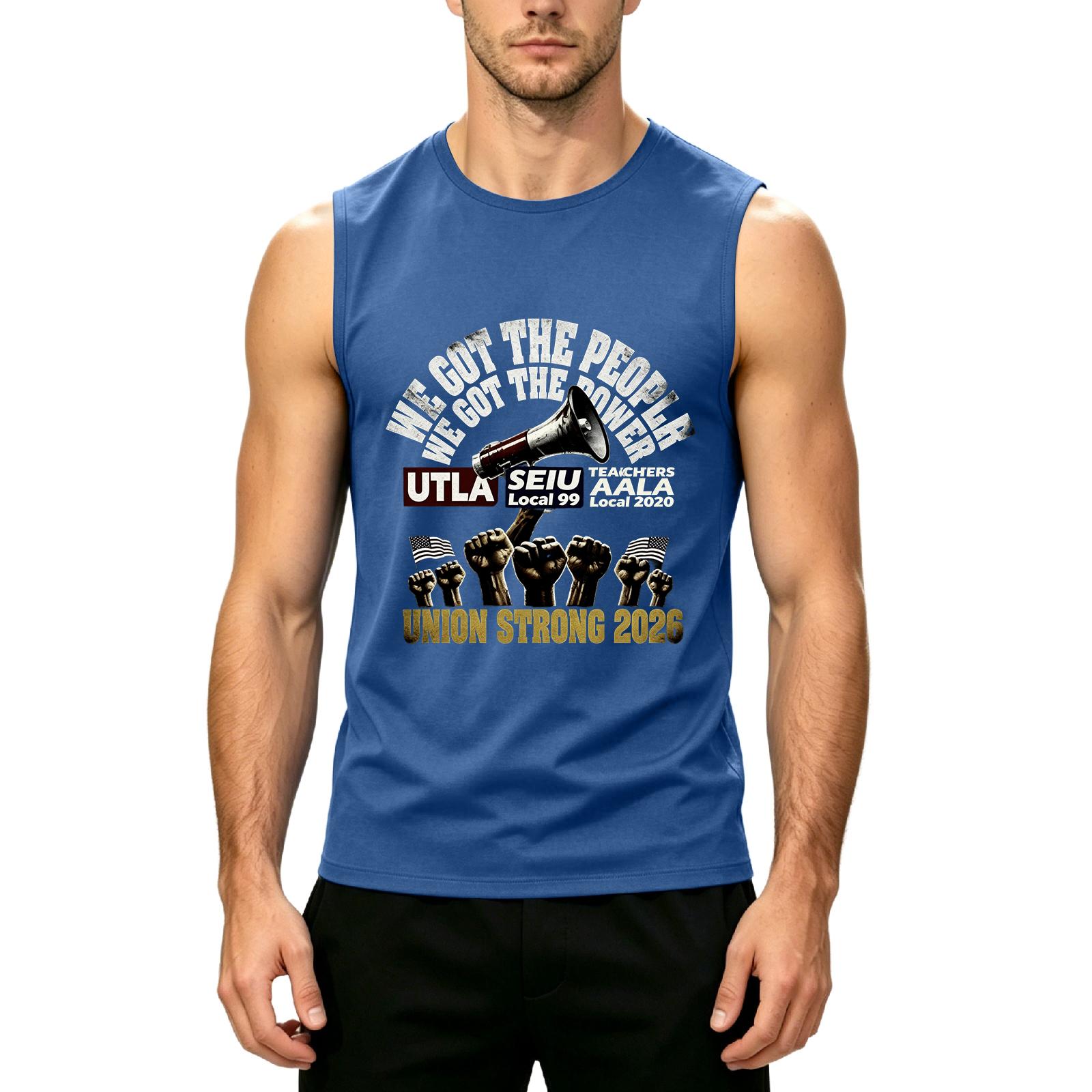 

Men s Sleeveless Casual Tank Top Labor Day Printed Muscle Shirt Lightweight Breathable Summer Workout Gym Tee XXXL