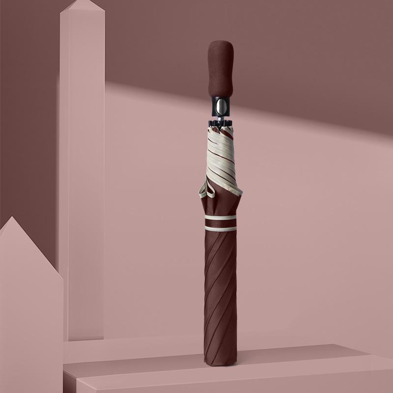 Umbrelă de golf 2021 rezistentă la intemperii, culoare solidă: Automat, Dublu, Logo Personalizat pentru Afacere