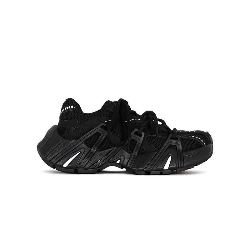 Shoes Female 2025 Mesh Women's Vulcanize Shoes Outdoor Breathable Women Casual Sneakers Round Toe Platform Lace Up Women's Shoes