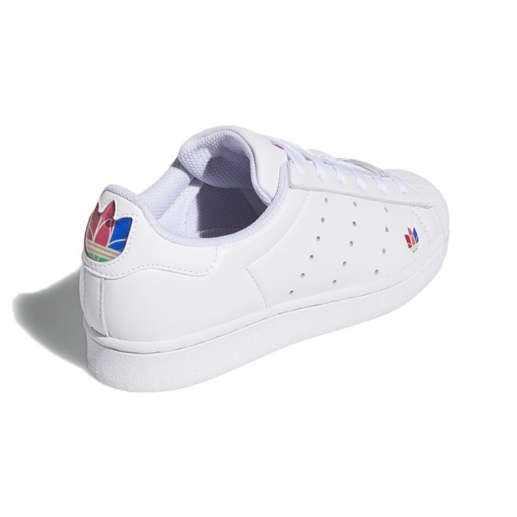 Adidas Originals Superstar Pure J Breathable Low top Kids' Skateboarding Shoes White Teenagers FZ2211