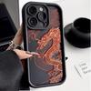 Hot East Dragon Silicone Phone Case For iPhone 16 11 12 13 14 15 Pro Max 7 8 Plus X XR XS MAX Mini Boy INS Fashion Phone Cases