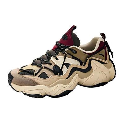 Thick Sole Comfortable Versatile Non-Slip Wear-Resistant Low-Top Dad Shoes Men Sneakers Brown White 112418853-4
