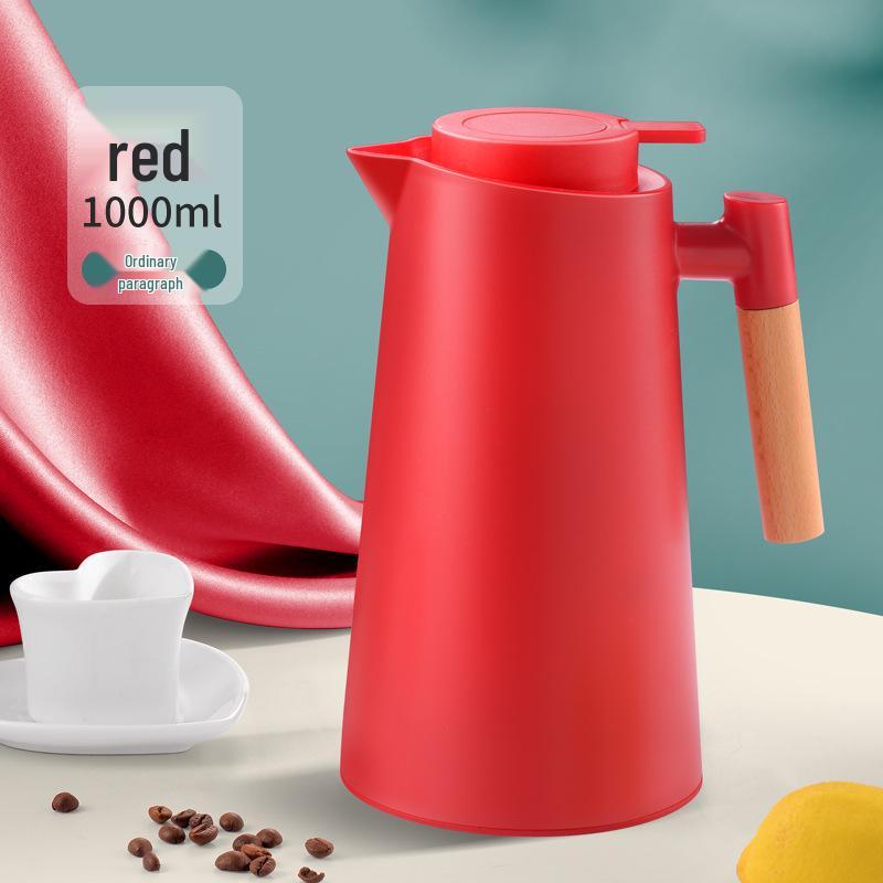 Smart Press-Type Insulated Kettle with Glass Liner - Large Capacity Household Thermos