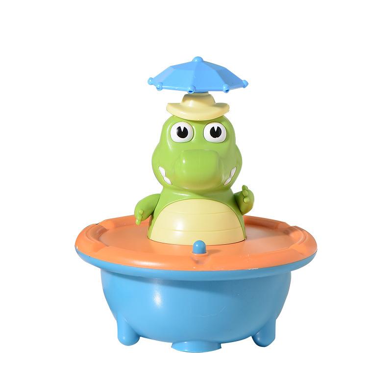 Bath Toys For Toddlers - Light Up Crocodile Fountain With 4 Spray Modes, Abs Plastic Bath Toy For Bathroom & Swimming Pool