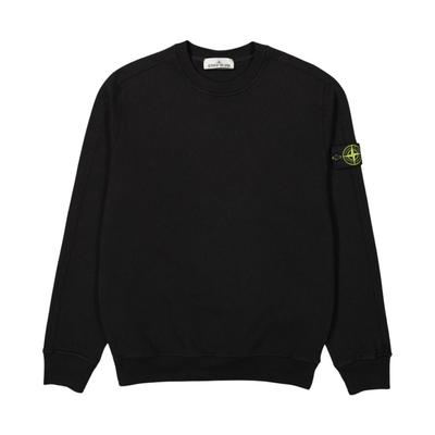 SS24 Old Series Vintage Pullover Washed Cotton Logo Crewneck Sweatshirt Men Sweatshirt Black 801566060-V0029