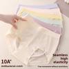Women's Large Size Spring and Autumn 10A Anti Bacteria Cotton Crotch Skin Friendly High Waist Belly Triangle Briefs