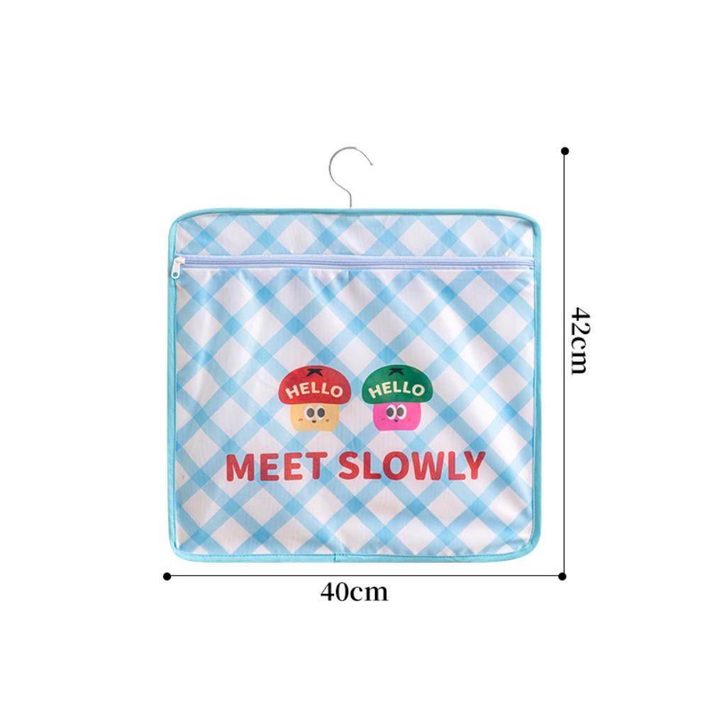 Easy to Clean Cartoon Hanging Storage Bag Zipper Closure Space Saving Wardrobe Organizer Storage Organizer Home Wardrobe