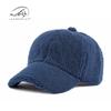 Sun hat children's winter lamb wool baseball cap simple retro light board solid color cap casual versatile