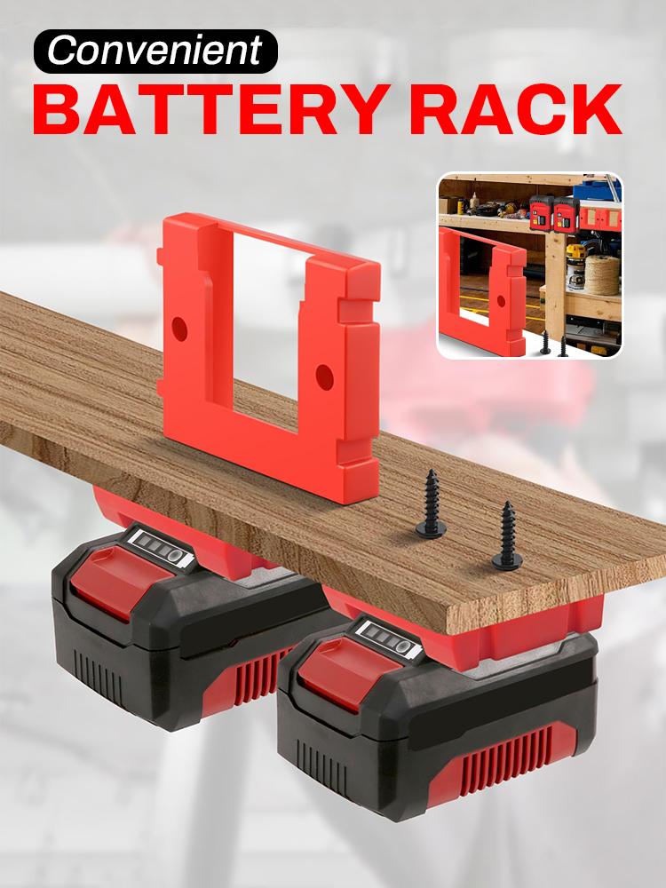 6er-Pack Akku-Aufbewahrungshalter für Einhell Power X-Change 18V Akku Wandmontage Befestigungsdock Halterung Tragbarer Akku-Halter