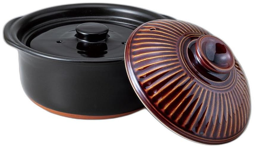 

Хризантема Конфетная Рисоварка x 22 x Керамическая Рисовый контейнер Можно использовать на открытом Сэтомонохонпо 3 чашки [24,5 16,5 см] Рисоварка, Пламя,