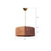 Froid Pendant Chandelier Tile Natural