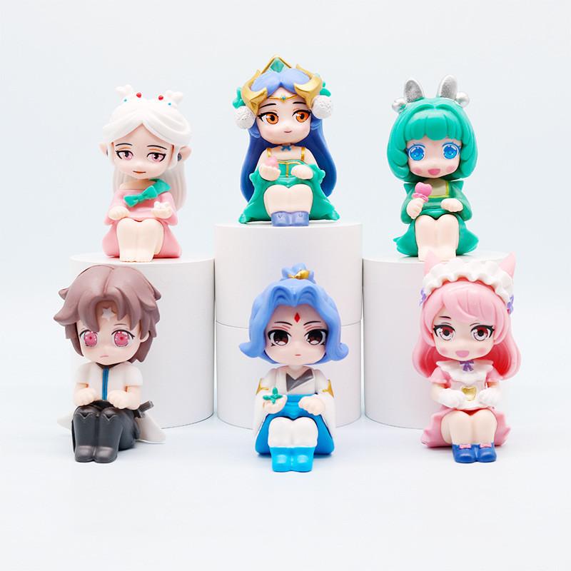 

Honor Of Kings Diao Chan Sitting Posture Game Character Model Ornament Set