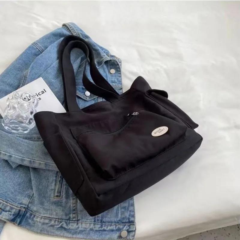Women's Fashion Shoulder Bag Class Large Capacity Student Tote Bag New Canvas Commuter Handbag Women Bag