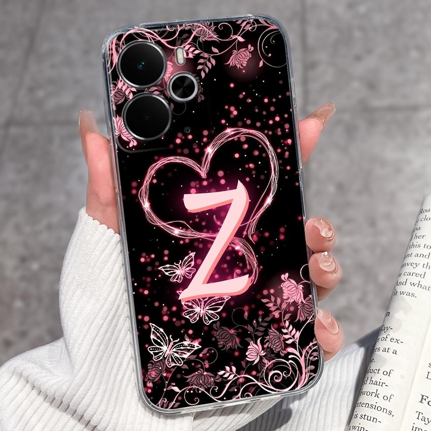 

Для Realme 14 15 13 12 Pro Plus 14T 14X 15T 12Lite Модный Арт Буквы Чехол для Телефона Прозрачный ТПУ Силикон Защитный Чехол от Падений Для Realme Чехол Realme 12 Lite 4G