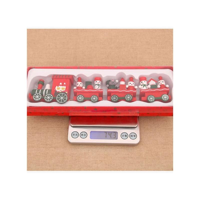 Hand Carved Wooden Holiday Train Display Toy Ornament For Seasonal Home Decoration And Decorative Kids Room Accent