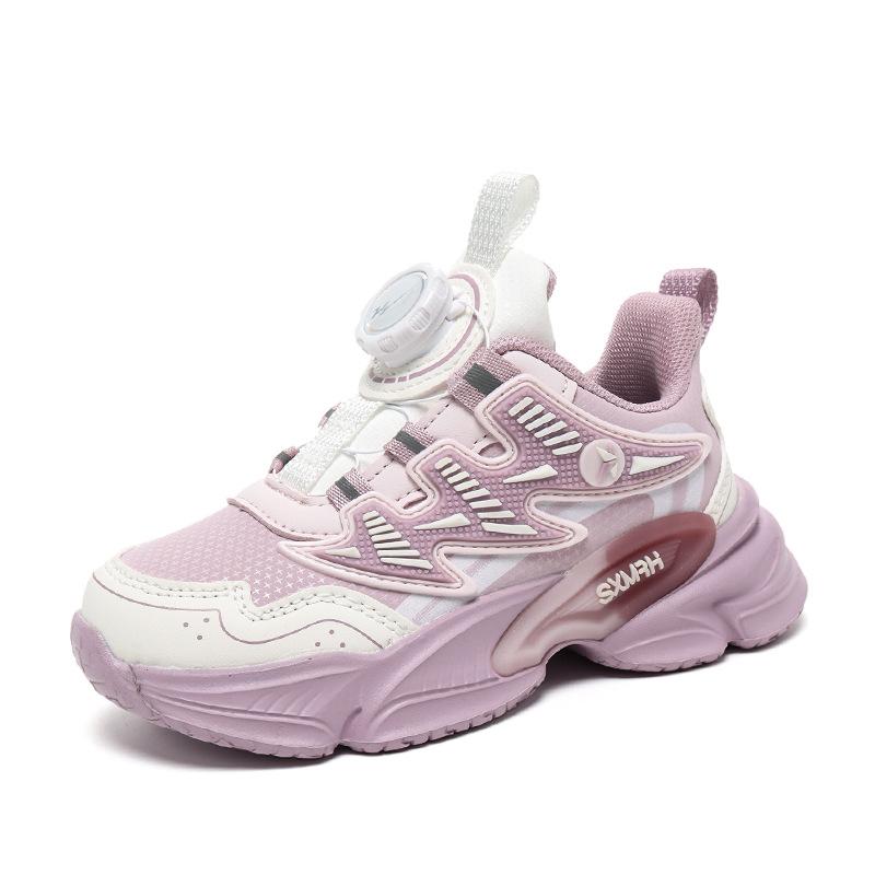 Double star male and female students autumn and winter new children's sports shoes leather surface waterproof middle-aged and older children non-slip