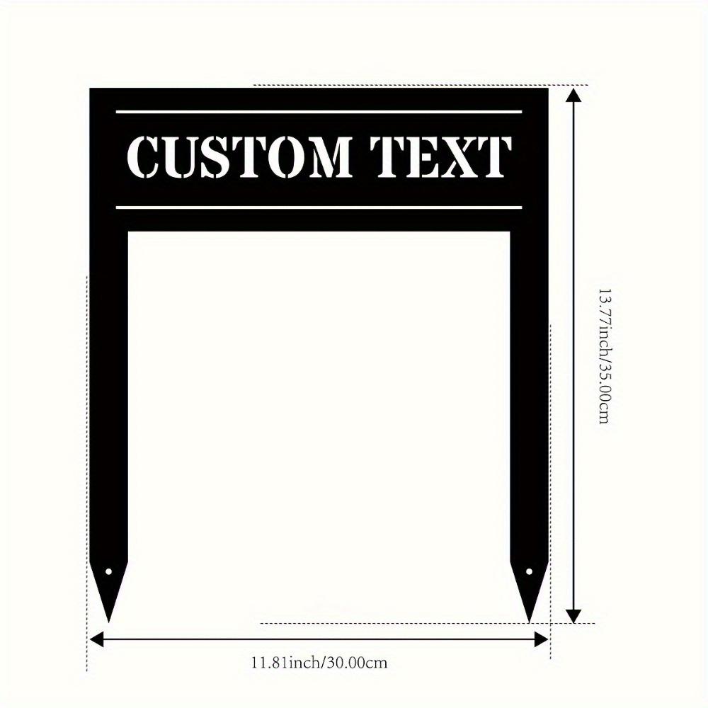 

Metal Garden Stakes Custom Address Markers Lawn Decor Courtyard Ornament Yard Art Home Accent TYDZ003041