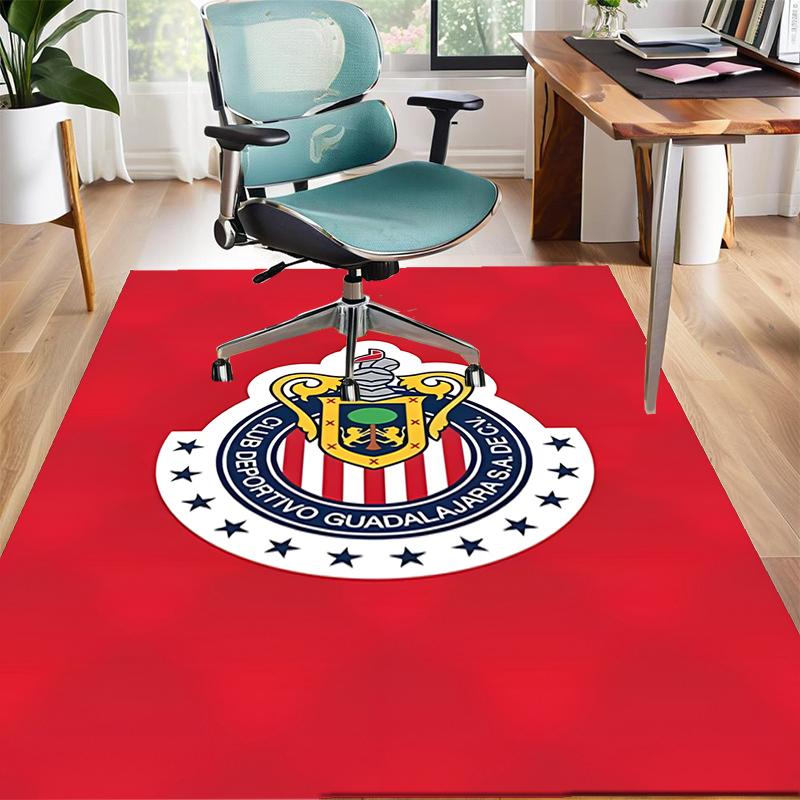 USA FC Polyester Carpet, Soft Indoor Mat for Office Chair, Living Room, Computer Desk - Decorative Home Office Rug Design