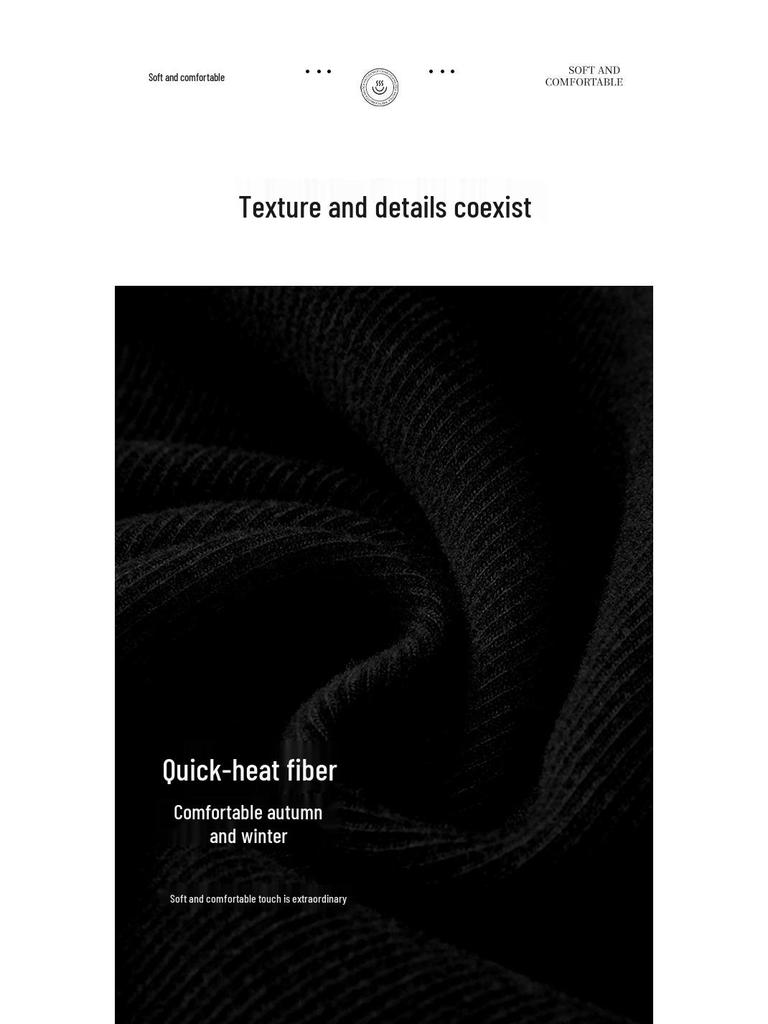 Velvet Women's Half-High Neck Self-Heating Brushed Slim Long-Sleeve Winter Top