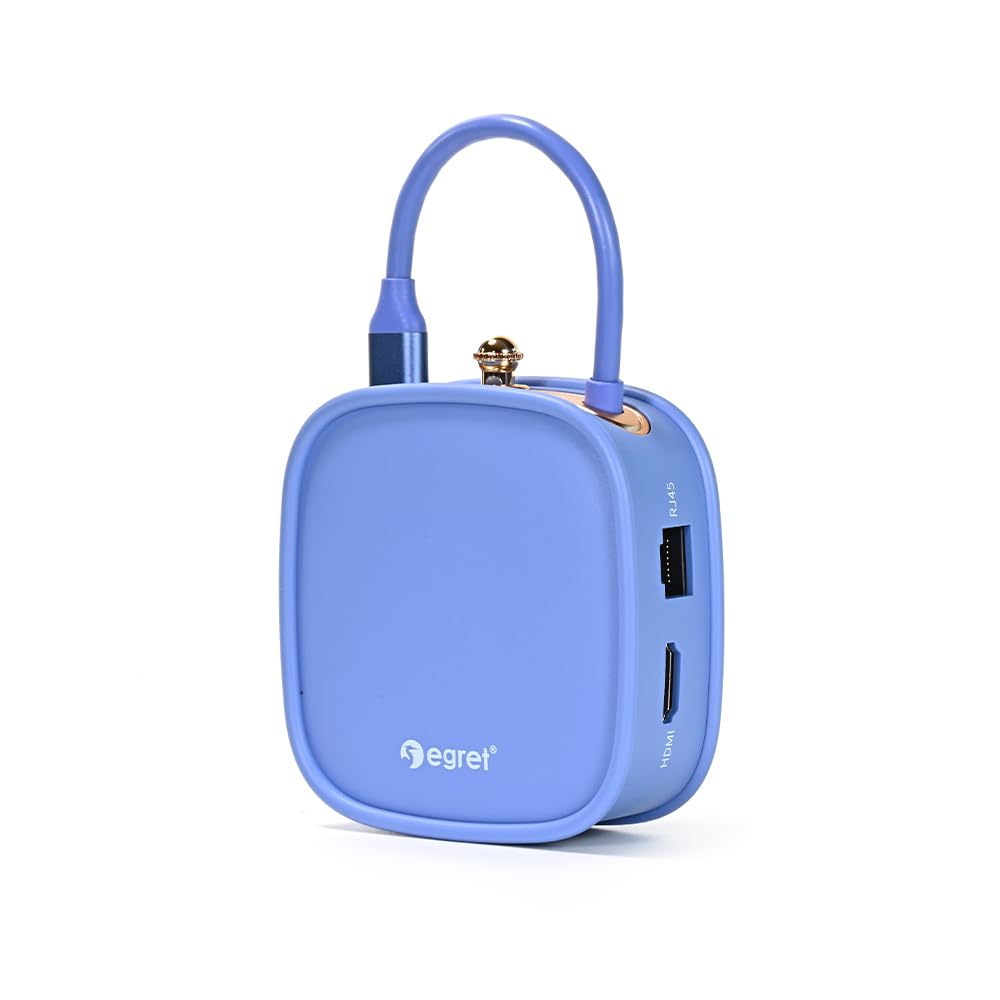 1to10 Hub USB HDMI Conversion Adapter Connector Docking Station Expansion Dock 10in1 10 Ports 100WPD Charging HDMI Video Output Compact Cute Stylish