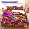Brave Frontier Pattern Bedding Set Quilt Cover Pillowcase Home Decor Gift (1 * duvet cover + 2 * pillowcase, without core)