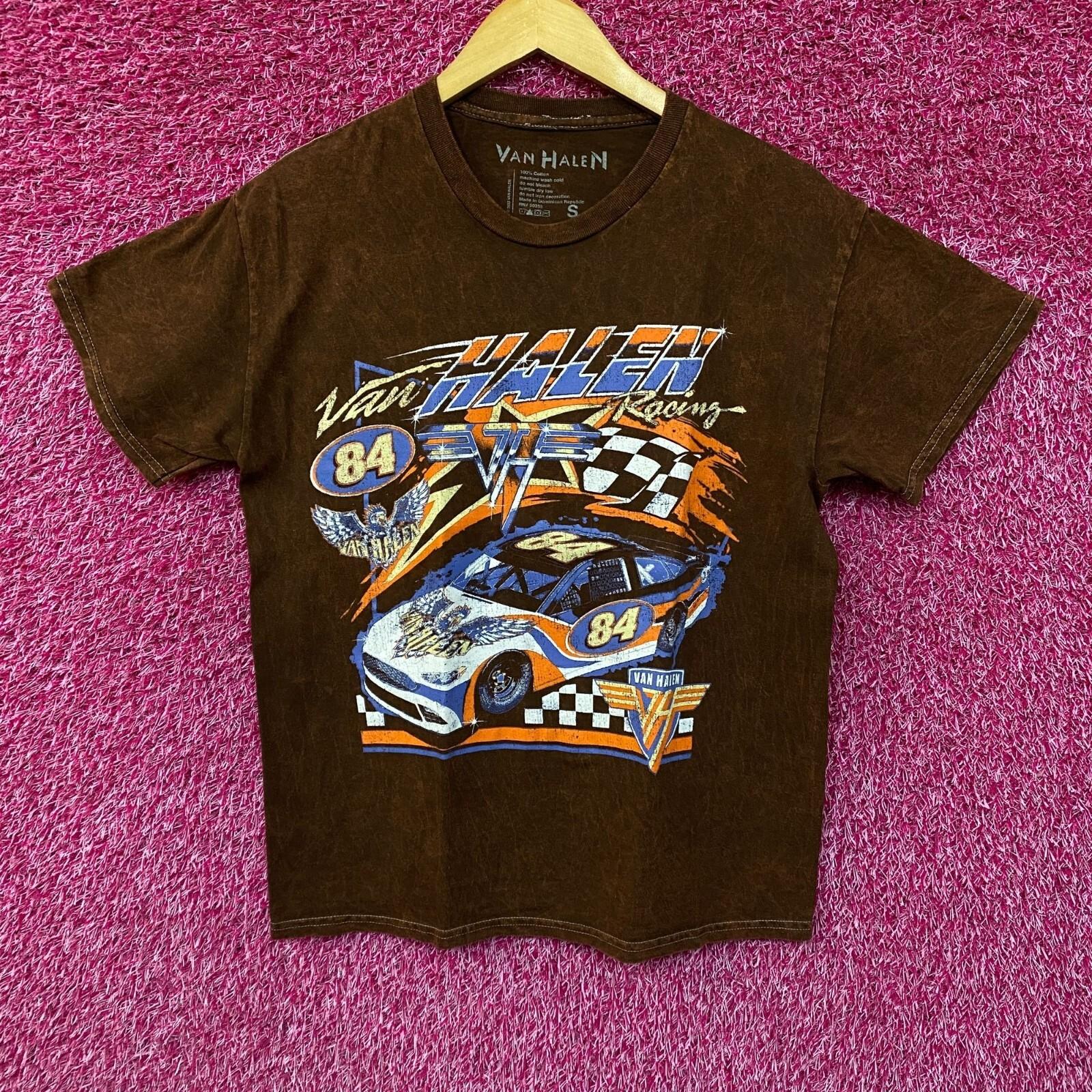 Van Halen brown nascar Style Tshirt size small M