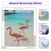 Diamantmaleri Dyr Flamingo Diamantmosaikk Seaside Broderi Perlesett Veggdekor Kunstgave 30x40cm