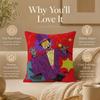 Cartoon S-SuperjailS Cushion Cover Double-Sided Printed Pillow Cover Hypoallergenic Dust-Mite Proof