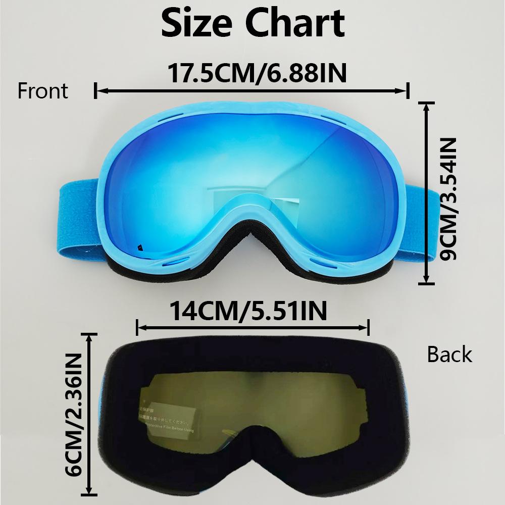 Best-selling Adult Ski Spherical Sunglasses, Outdoor Mountaineering Goggles, Anti-fog and Windproof Double-layer Ski Goggles