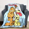 1ks flanelová deka Garfield Pes, měkká, šetrná k pokožce, s digitálním potiskem, různé velikosti k dispozici pro rodinu, přátele, narozeniny