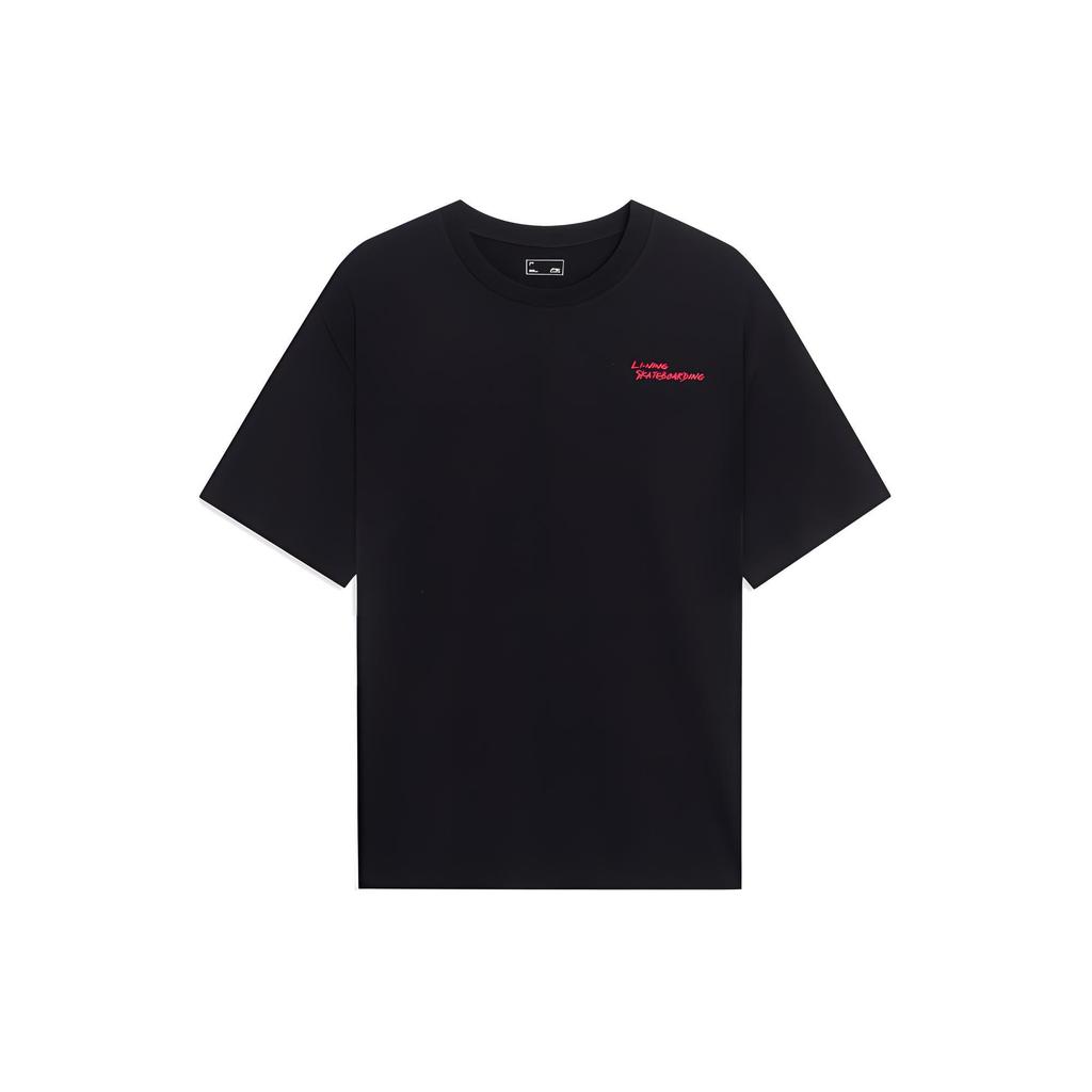 Li Ning Skateboard T Shirt Unisex Black AHST023-1