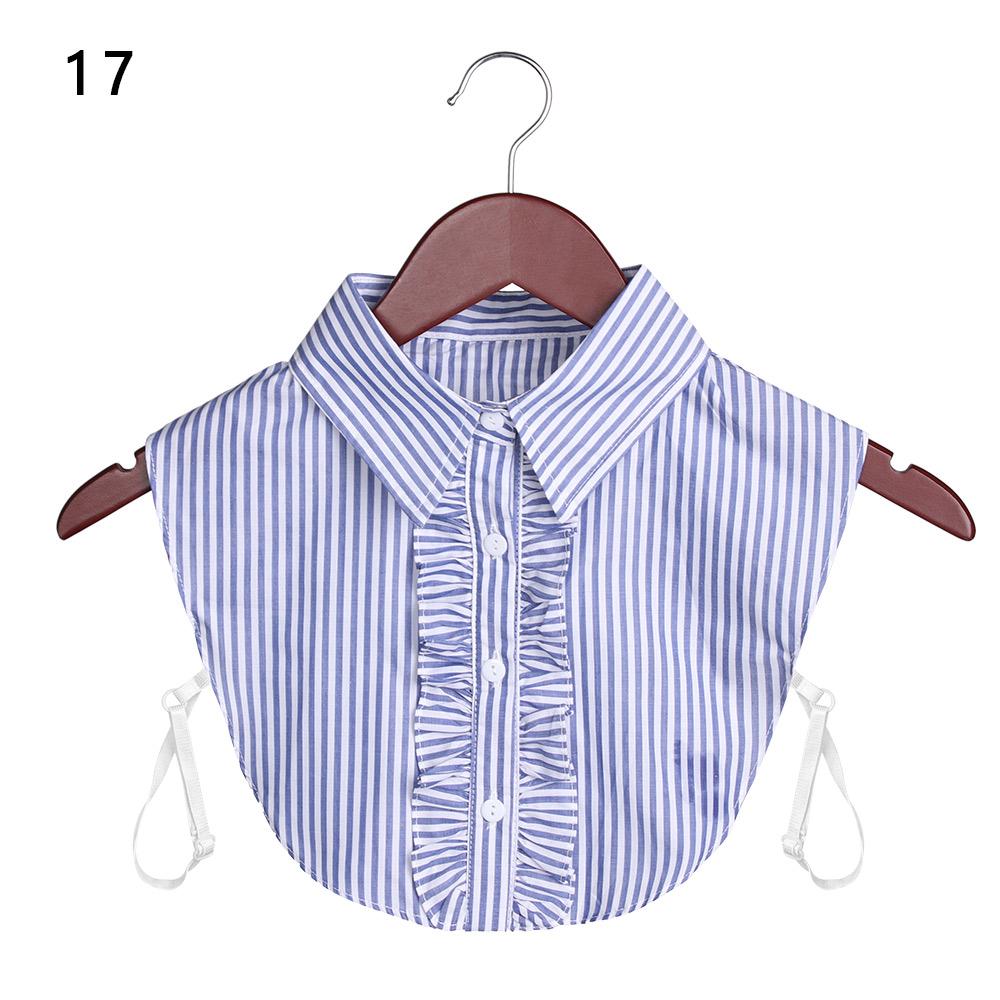 Classic Women Cotton Lace Fake Collar Vintage Detachable Clothes Accessories Lapel Blouse Top Shirt Collar False Collar DropShip