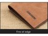 Hengsheng Men's Vintage Long Thin Matte Leather Wallet