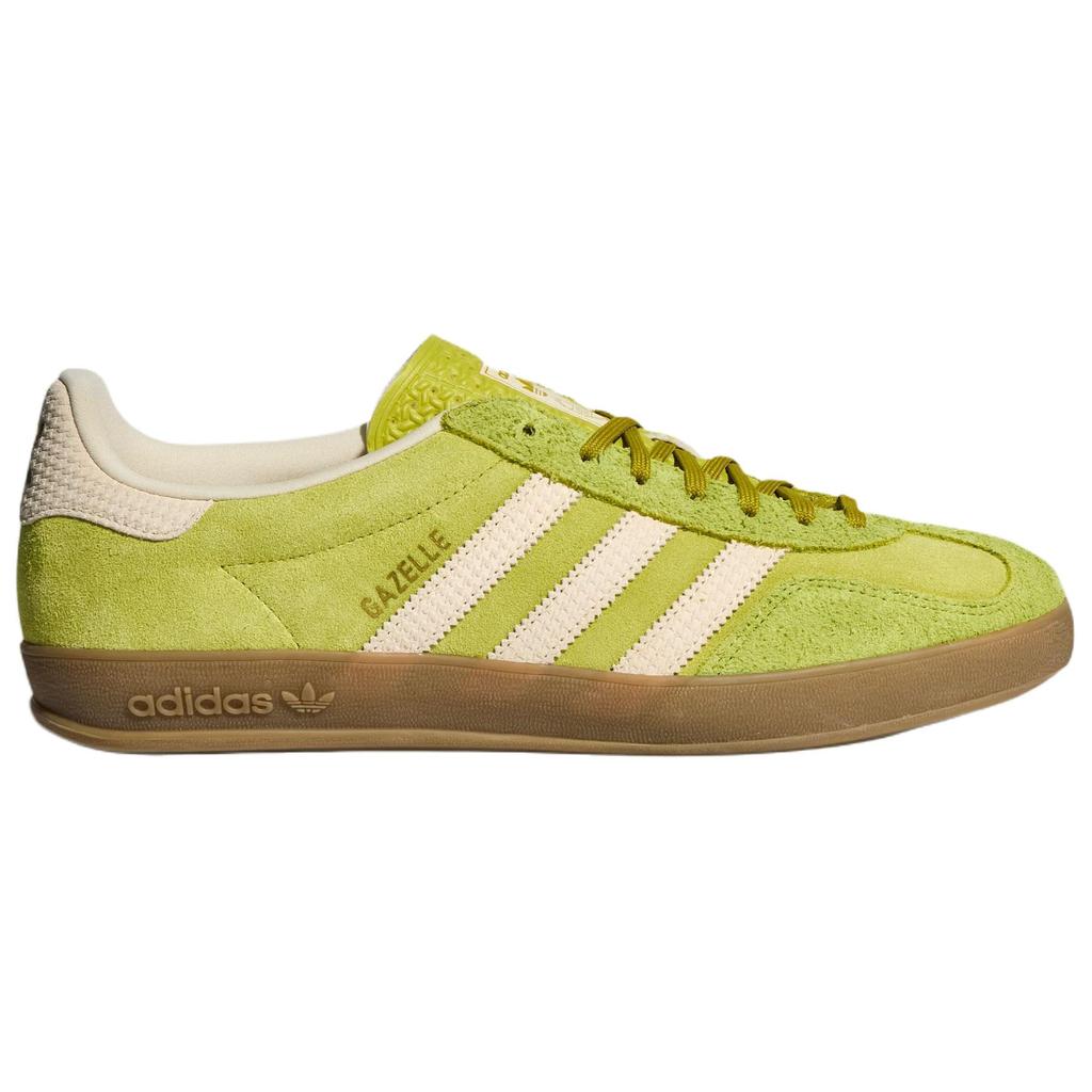 Adidas Originals Gazelle Indoor Comfortable Fit Training Shoes Unisex Shoes Green Beige KZ6951