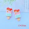 20Pcs Kawaii Cute Mixed fruit popsicle Flat back Resin Cabochons Scrapbooking DIY Jewelry Craft Decoration Accessories D67
