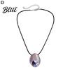 Fashion Accessories for Women Oval Bead Clavicle Chain Necklace Alloy