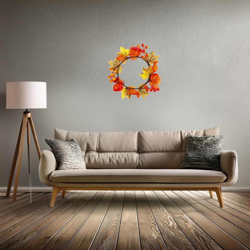 CV36807 Pumpkin, artificial pumpkins ON A PICK 6 PCS orange Decorative perfect for autumn and Halloween