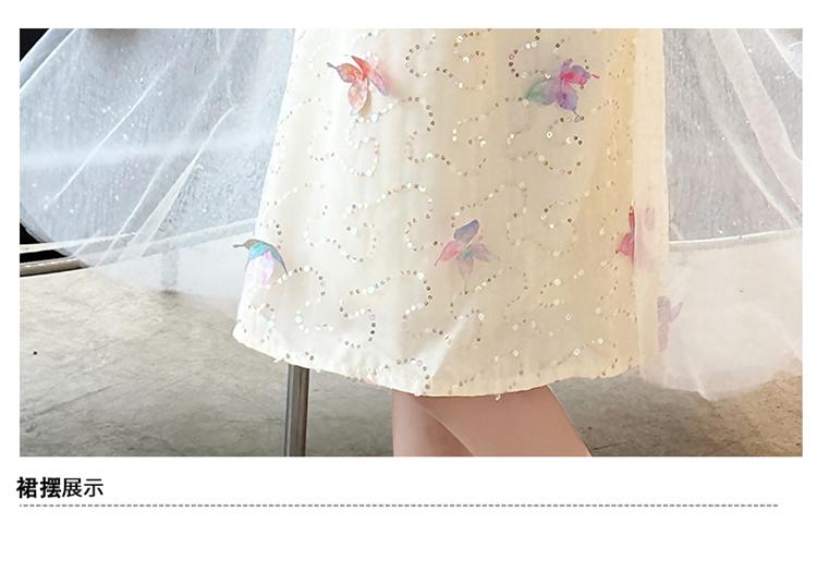 Girls' New Chinese Style Dress Summer Dress 2026 New Children's Chinese Style Cheongsam Dress Girls' Summer Princess Dress
