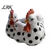 Creative Resin Sculpture Planter Chicken Family Planter, Cute Plant Pot, Decorative Office Desk Succulents Farmhouse Container for Indoor Outdoor