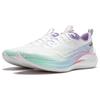New LiNing Red Hare 7 Pro Cushioning, Slip Resistant, Lightweight Low Top Sprint Running Shoes Men's White Purple ARPV025-6