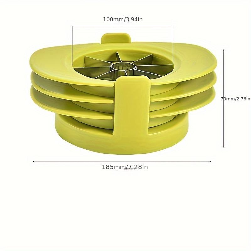 4 in 1 Stainless Steel Mango, Apple Cutter Set , Versatile Fruit Slicer, Corer, and Dicer with Interchangeable Blades for Apples, Peaches, Pears