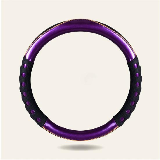 DERMAY Auto Lenkradbezug Wasserdichtes Leder Weiches Gummi Kindersicher Lenkradbezug Vier Jahreszeiten Universal Autozubehör