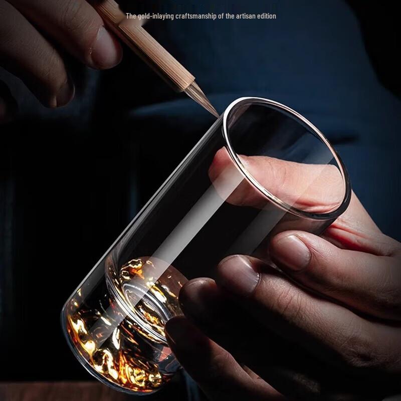 Di Ruien Jinshan 100ml Glass Baijiu Cup Set with Scale