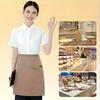 Demi-Tablier en Toile Unie Haute Qualité Résistant aux Taches Imperméable Tablier de Serveur avec Poche Tablier de Cuisine Mixte