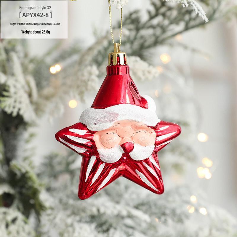 Cross-Border Christmas Tree Ornaments: Snowman, Santa, Cabin Pendants