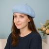 French Baggy Beanie Wool Beret Cap Felt Berets Flat Cap Hat Autumn Beret Hat