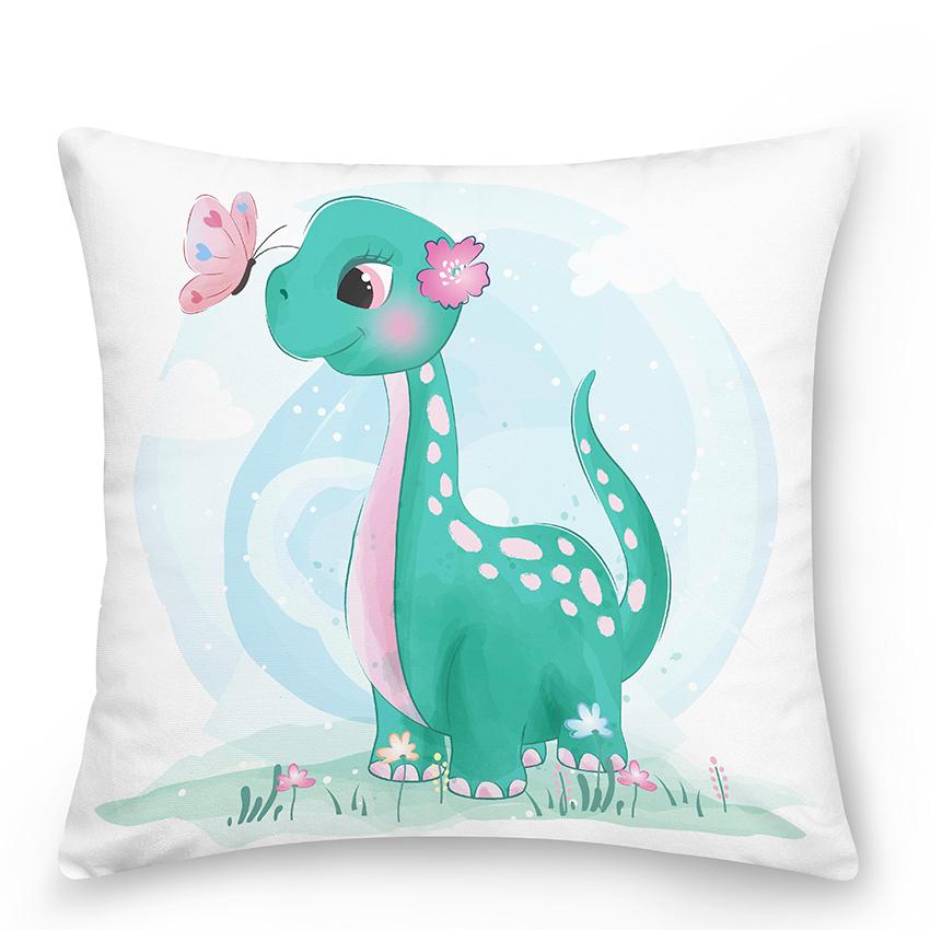 Bedroom Living Room Sofa Pillowcase Cute Panda Animal Print  Cartoon Cushion Cover Blue Home