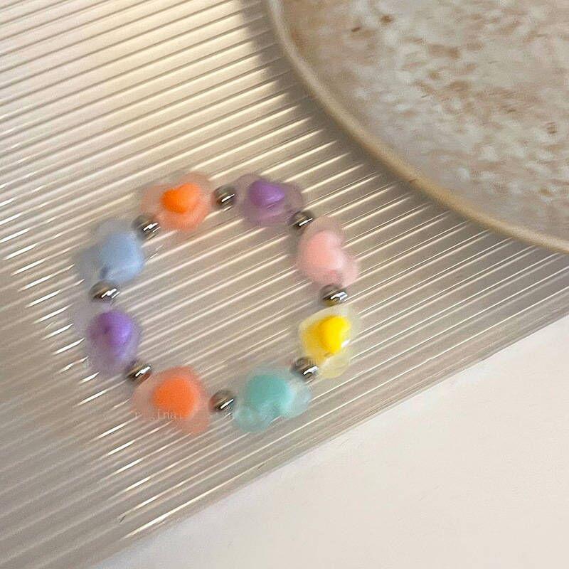 Ожерелье с кисточкой-звездочкой из бусин цвета дофамина Женская новая цепочка на шею с темпераментом Сладкая прохладная цепочка для ключиц в стиле Spice Girl