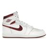 Air 1 Retro High 85 OG Metallic Burgundy Unisex Sneakers White Team-Red BQ4422-161